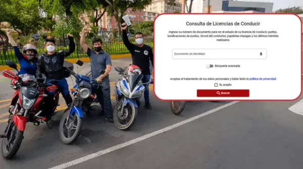 consultar licencia moto mtc
